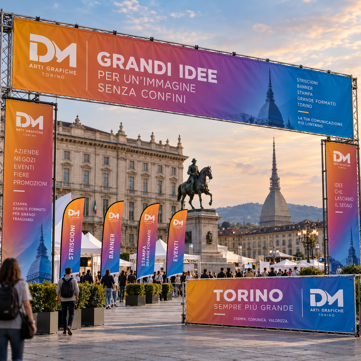 grafica e stampa striscioni a torino dm arti grafiche