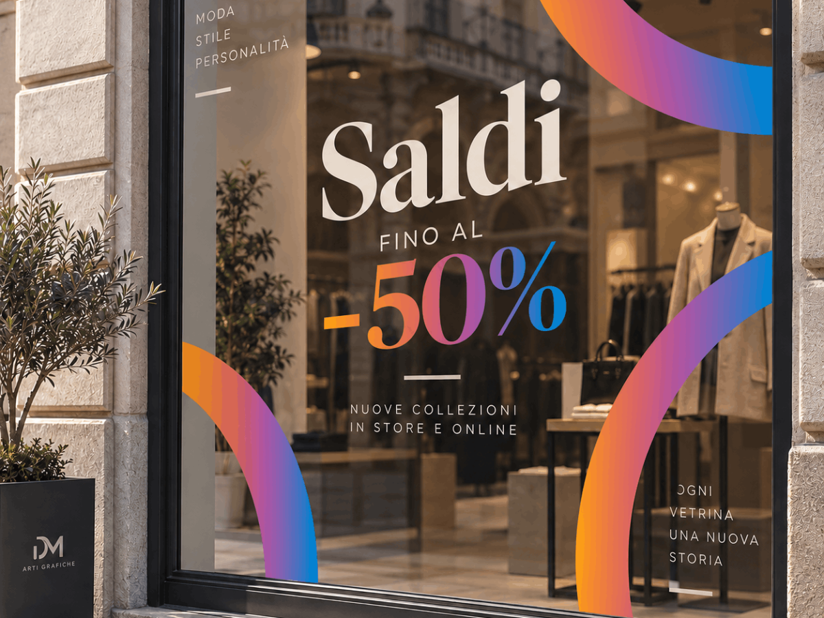 dm arti grafiche Vetrofanie promozionali a torino